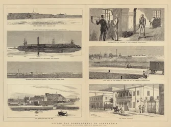 Før bombardementet af Alexandria